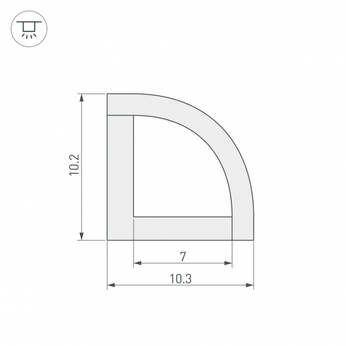 Профиль WPH-KANT-H10-2000 OPAL, Arlight, 023301, изображение 2