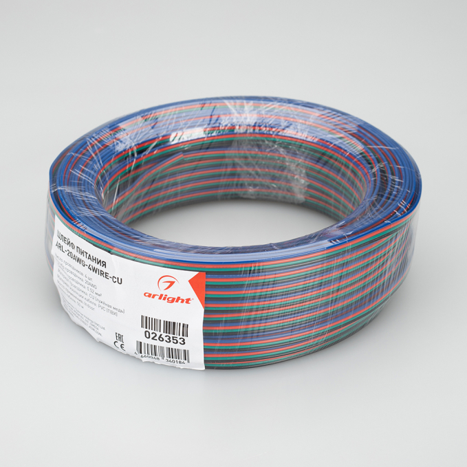 Шлейф питания ARL-20AWG-4Wire-CU, Arlight, 026353, изображение 2 Шлейф питания ARL-20AWG-4Wire-CU, Arlight, 026353, изображение 2