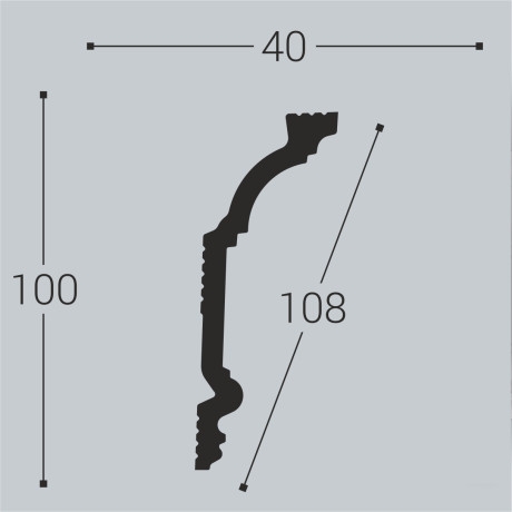 Карниз Bello Deco К3 100-40