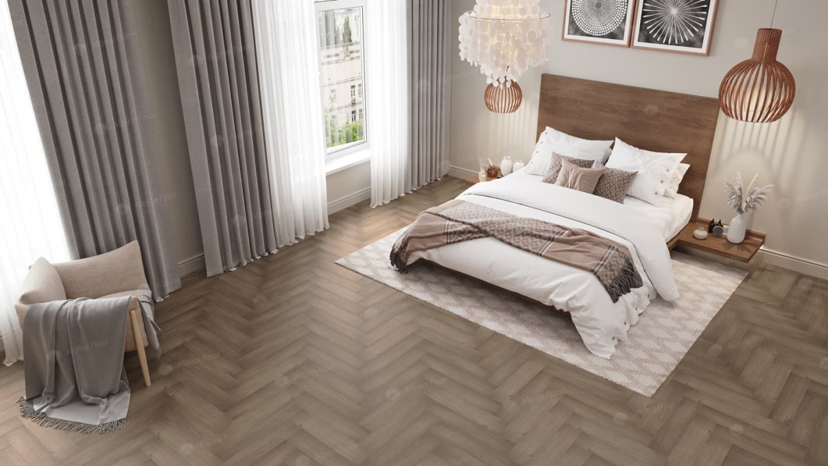 Кварцвиниловая плитка Alpine Floor Parquet LVT Дуб Насыщенный, ECO-16-7 Кварцвиниловая плитка Alpine Floor Parquet LVT Дуб Насыщенный, ECO-16-7