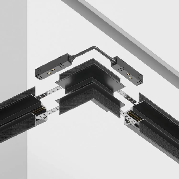 Угловой коннектор внешний Gravity встраиваемый черный, Maytoni, TRX010OCL-22B Угловой коннектор внешний Gravity встраиваемый черный, Maytoni, TRX010OCL-22B