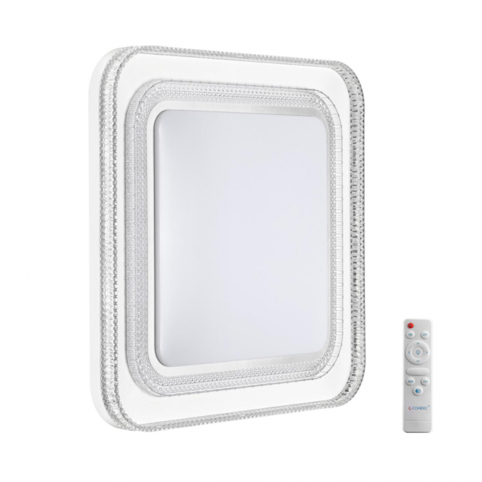 Светильник LED 70Вт 3000-6000K 490х490 IP43 пульт ДУ SUZY SILVER MARON SN 181 СОНЕКС 7685/EL, изображение 1 Светильник LED 70Вт 3000-6000K 490х490 IP43 пульт ДУ SUZY SILVER MARON SN 181 СОНЕКС 7685/EL, изображение 1