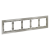 Рамка стеклянная VOLTUM S70 на 5 постов, (шелк, стекло), Voltum, VLS110504