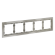 Рамка стеклянная VOLTUM S70 на 5 постов, (шелк, стекло), Voltum, VLS110504