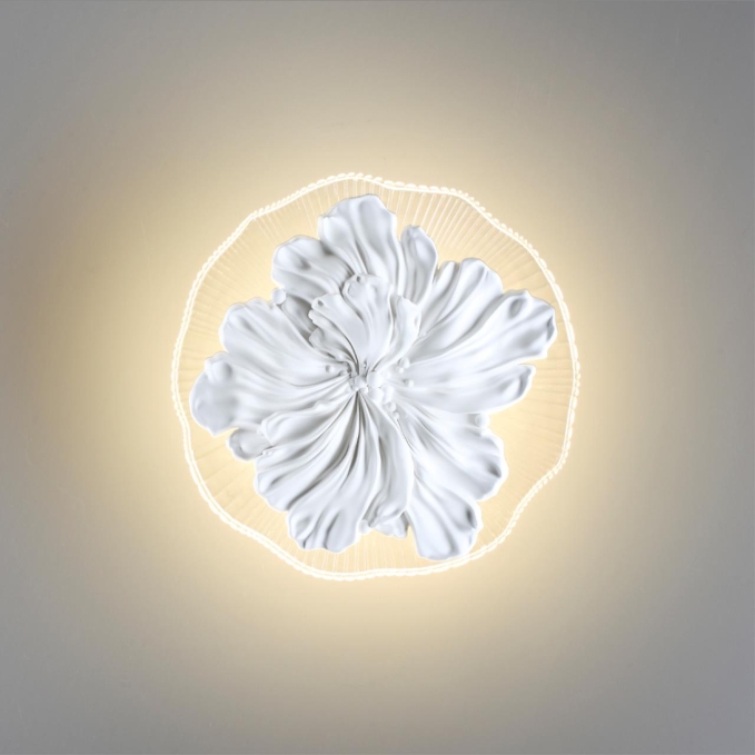 Настенный светильник IP20 LED 8W 3000K 220V FIORE HIGHTECH Настенный 431 ODEON LIGHT 6614/8WL, фото на цветном фоне 1