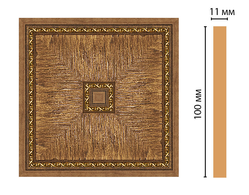 Вставка цветная Decomaster 156-2-3, 100x100x11 мм Вставка цветная Decomaster 156-2-3, 100x100x11 мм