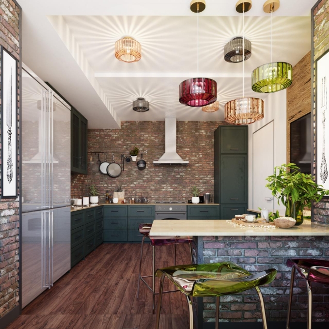 Светильник потолочный E27 1*60W BINGA PENDANT ODL21 409 ODEON LIGHT 4746/1C, фото в интерьере 1 Светильник потолочный E27 1*60W BINGA PENDANT ODL21 409 ODEON LIGHT 4746/1C, фото в интерьере 1
