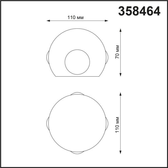 Ландшафтный настенный светильник IP54 LED 4000K 12W 85-265V CALLE STREET NT20 738 NOVOTECH 358464, схема товара Ландшафтный настенный светильник IP54 LED 4000K 12W 85-265V CALLE STREET NT20 738 NOVOTECH 358464, схема товара
