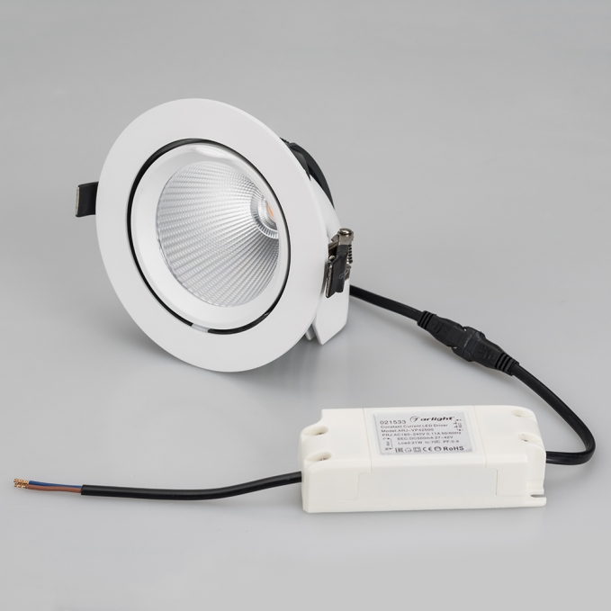 Светильник LTD-EXPLORER-R130-20W Warm3000 (WH, 38 deg), Arlight, 024031, изображение 3 Светильник LTD-EXPLORER-R130-20W Warm3000 (WH, 38 deg), Arlight, 024031, изображение 3