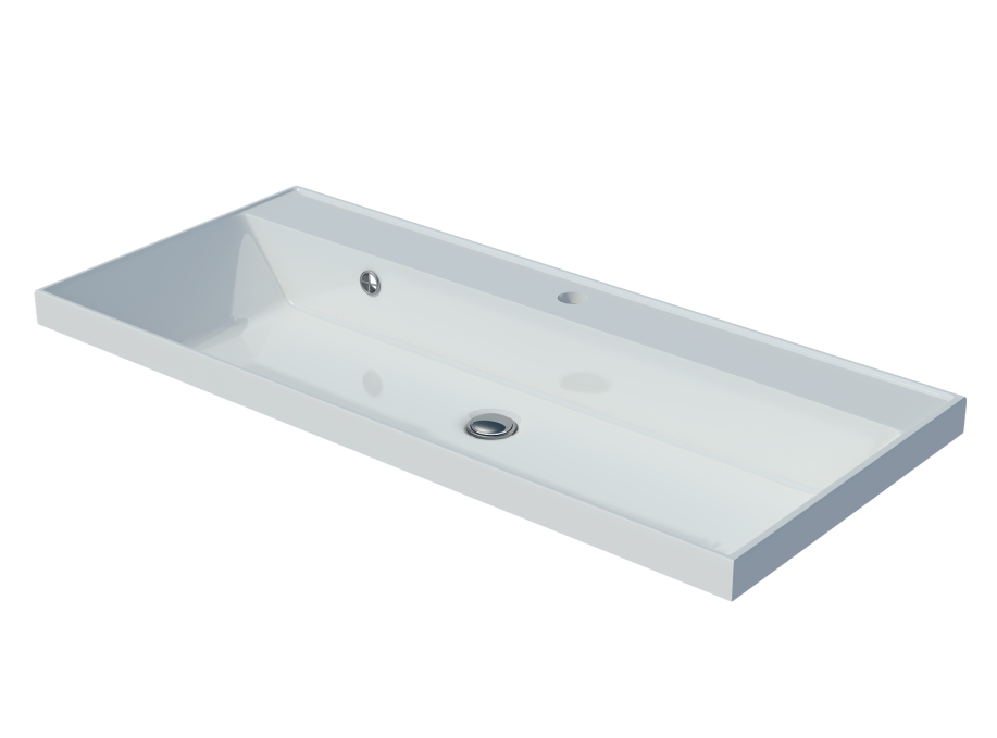 Мебельная раковина Madera Classica 4627173210201 100 см белая глянцевая