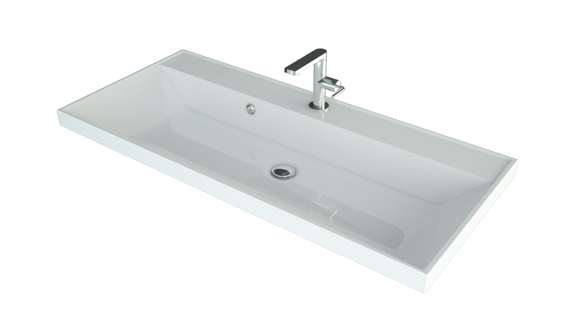 Мебельная раковина Madera Classica 4627173210201 100 см белая глянцевая
