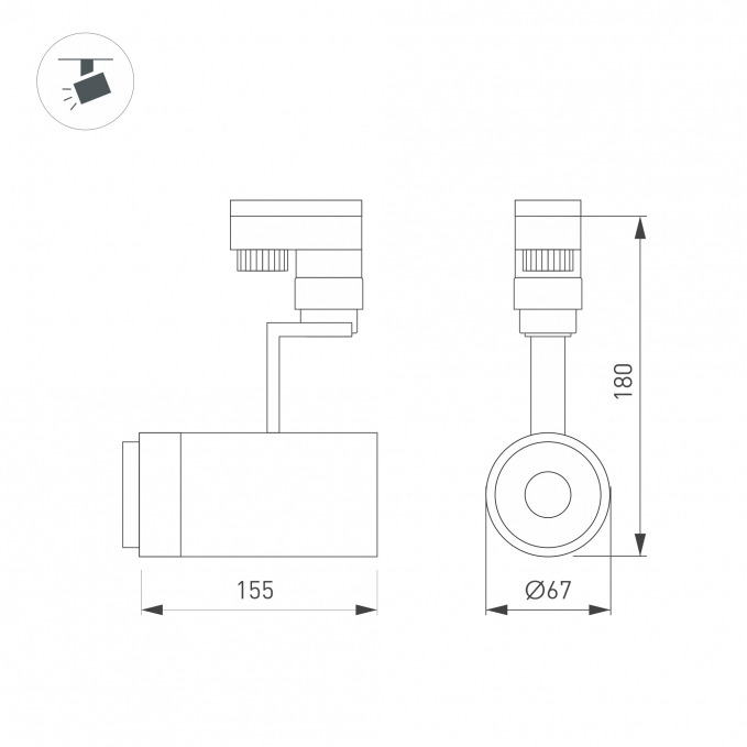 Светильник LGD-ZEUS-TRUECOLOR-4TR-R67-10W Warm3000 CRI98 (WH, 20-60 deg, 230V), Arlight, 031419, изображение 5 Светильник LGD-ZEUS-TRUECOLOR-4TR-R67-10W Warm3000 CRI98 (WH, 20-60 deg, 230V), Arlight, 031419, изображение 5