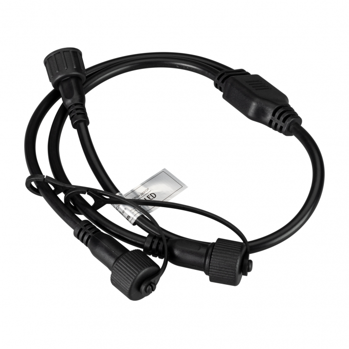 Коннектор питания ARD-CLASSIC-SYNC-RGB Black (230V, 2 ports), Arlight, 031802, изображение 1
