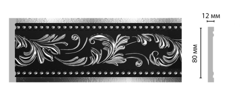 Молдинг Decomaster 150-63, 80x12x2400 мм