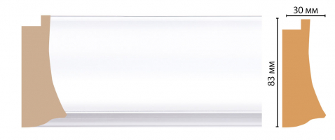 Багет Decomaster 552-114 ДМ, 83x30x2900 мм