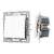 Механизм выключателя двухклавишный проходной SWT-MKP2-PL-WH (250V, 16A), Arlight, 043727