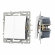 Механизм выключателя двухклавишный проходной SWT-MKP2-PL-WH (250V, 16A), Arlight, 043727, изображение 1 Механизм выключателя двухклавишный проходной SWT-MKP2-PL-WH (250V, 16A), Arlight, 043727, изображение 1
