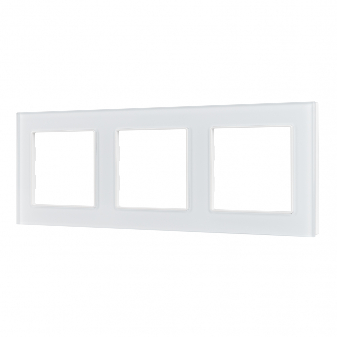 Рамка стеклянная FRM-GLARE-GS-3-WH, Arlight, 043799, изображение 1