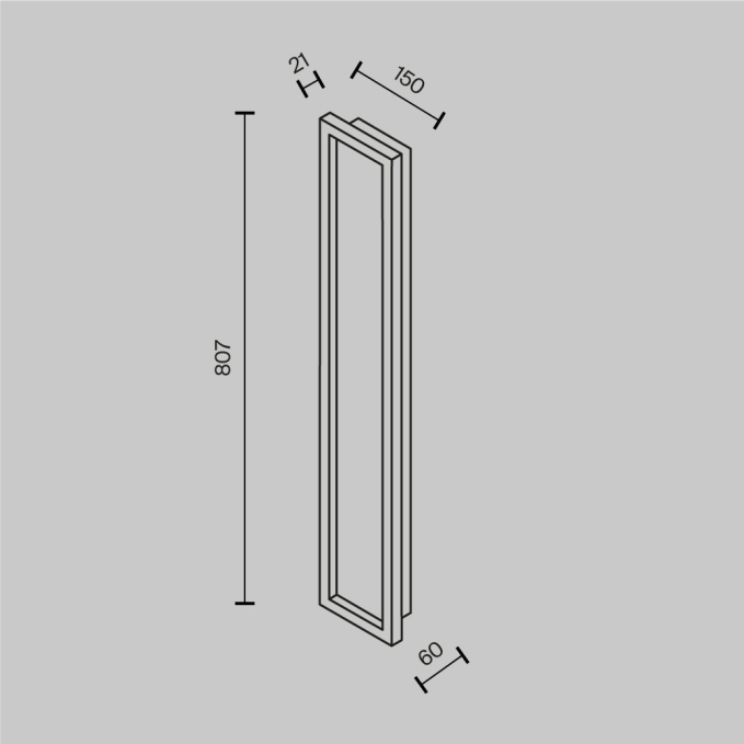 Настенный светильник (бра) Плоскость / Flat 3000К 6Вт, MOD296WL-L6BC3K, изображение 8 Настенный светильник (бра) Плоскость / Flat 3000К 6Вт, MOD296WL-L6BC3K, изображение 8
