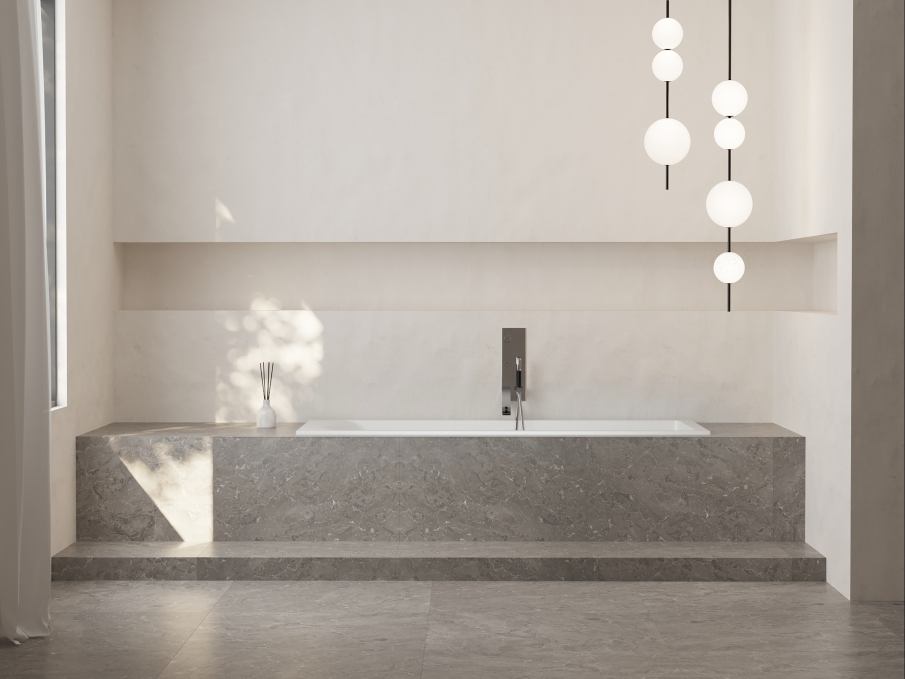 Ванна из литьевого камня Salini Cascata Kit 170x70 104813M белая матовая встраиваемая