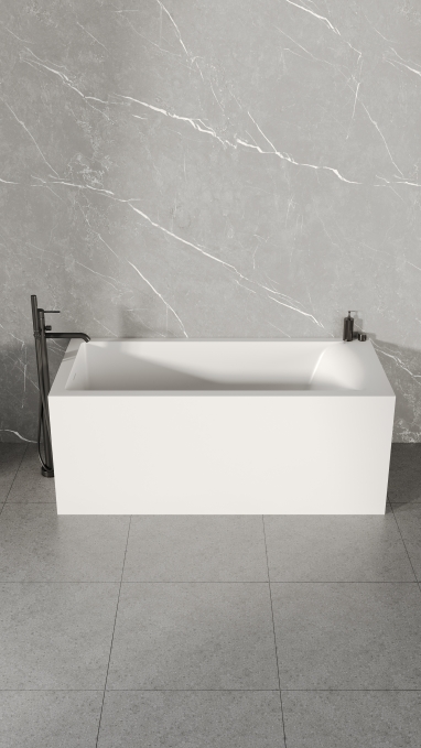 Ванна из литьевого камня Salini Cascata Kit 170x70 104813M белая матовая встраиваемая
