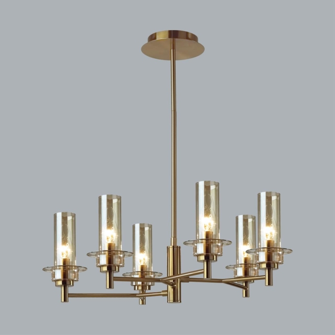 Люстра потолочная E14 6*40W 220V MADONNA CLASSI Люстра 097 LUMION 6554/6C, фото на цветном фоне 2