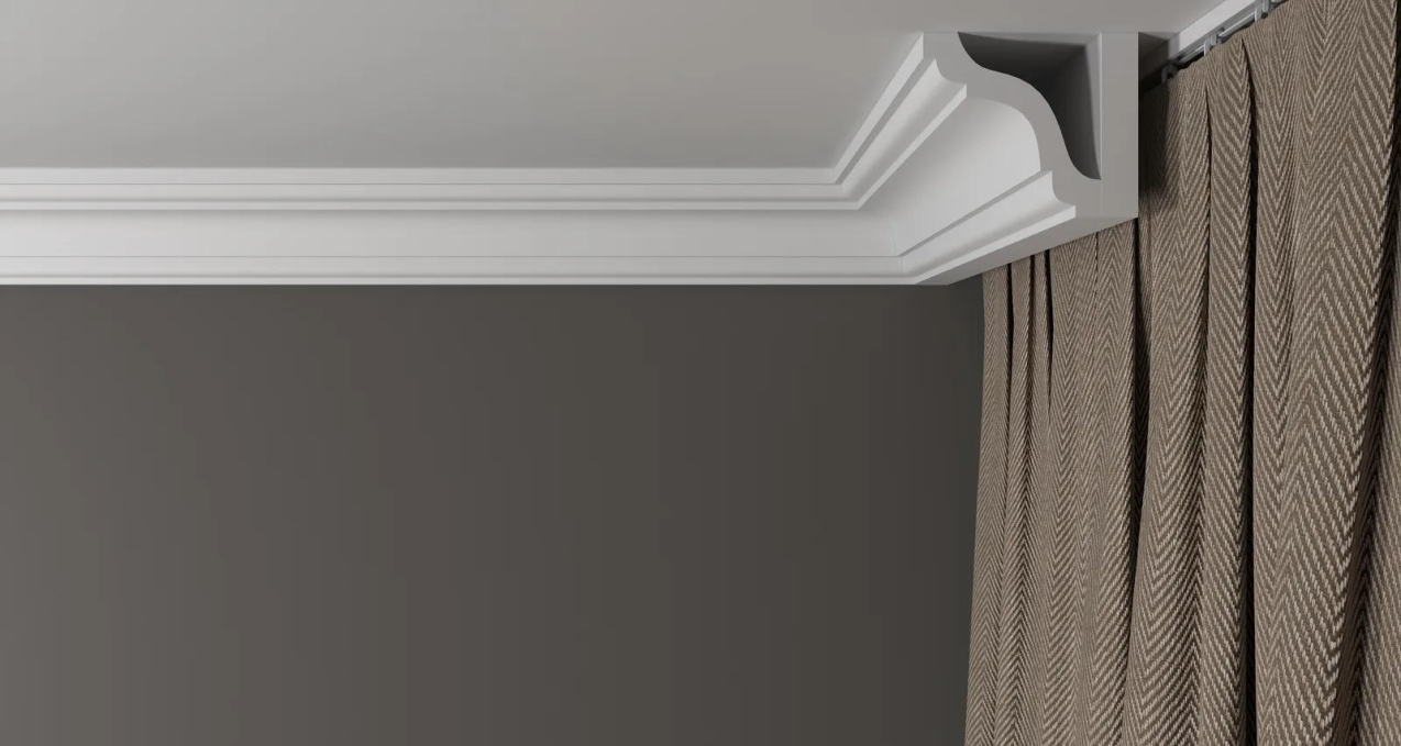 Карниз Decor-Dizayn DD44, 76x73x2000 мм