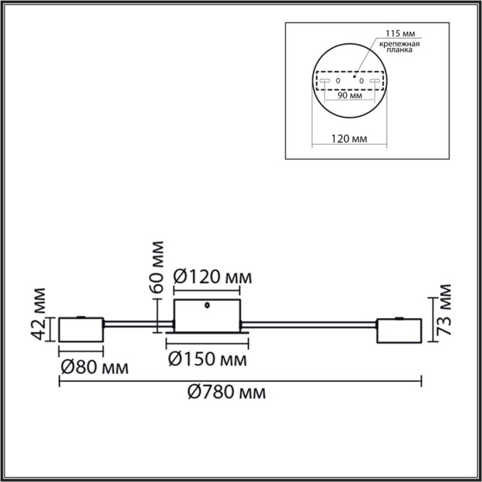 Люстра GX53 LED 8*7W 220V TORINA COMFI LN26 251 LUMION 8344/8C, схема товара Люстра GX53 LED 8*7W 220V TORINA COMFI LN26 251 LUMION 8344/8C, схема товара