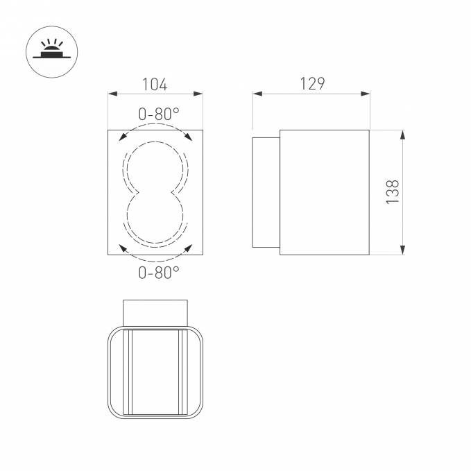 Светильник LGD-Wall-Vario-J2B-12W Warm White, Arlight, 021932, изображение 7 Светильник LGD-Wall-Vario-J2B-12W Warm White, Arlight, 021932, изображение 7