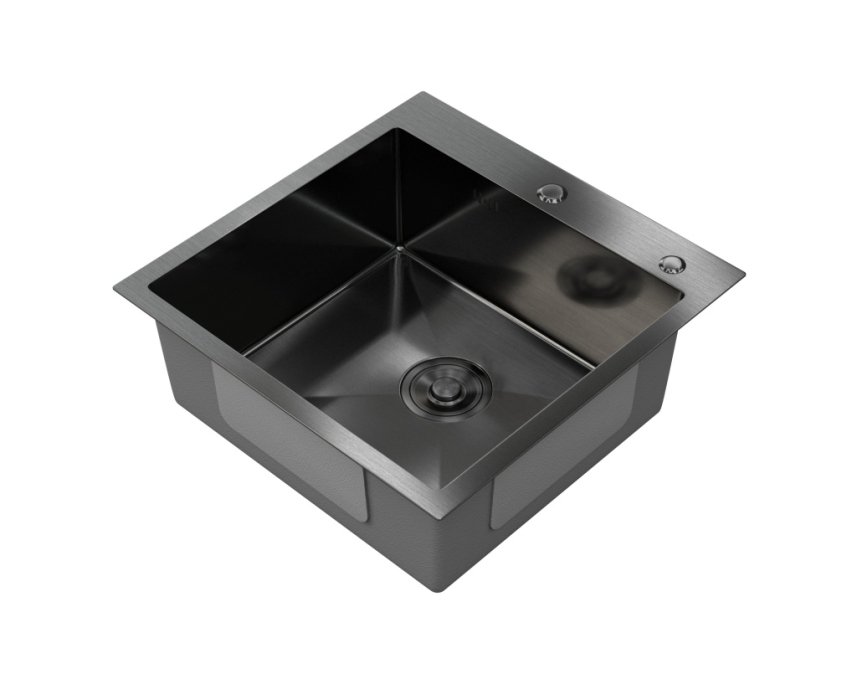 Мойка из нержавеющей стали Santegro 50 см STR5040BL графит