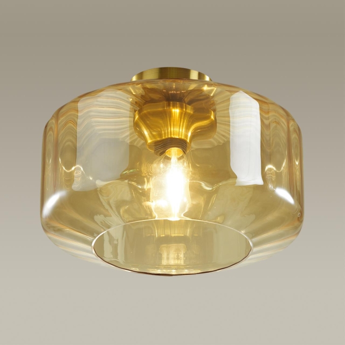 Светильник потолочный E27 1*60W BINGA PENDANT ODL21 409 ODEON LIGHT 4747/1C, фото на цветном фоне 1