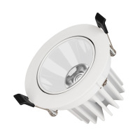 Светильник MS-FORECAST-BUILT-TURN-R102-12W Day4000 (WH-WH, 32 deg, 230V), Arlight, 037098
