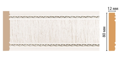 Молдинг Decomaster 150-7D, 80x12x2400 мм