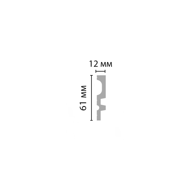 Молдинг Decomaster D318-1 ДМ, 61x12x2900 мм Молдинг Decomaster D318-1 ДМ, 61x12x2900 мм