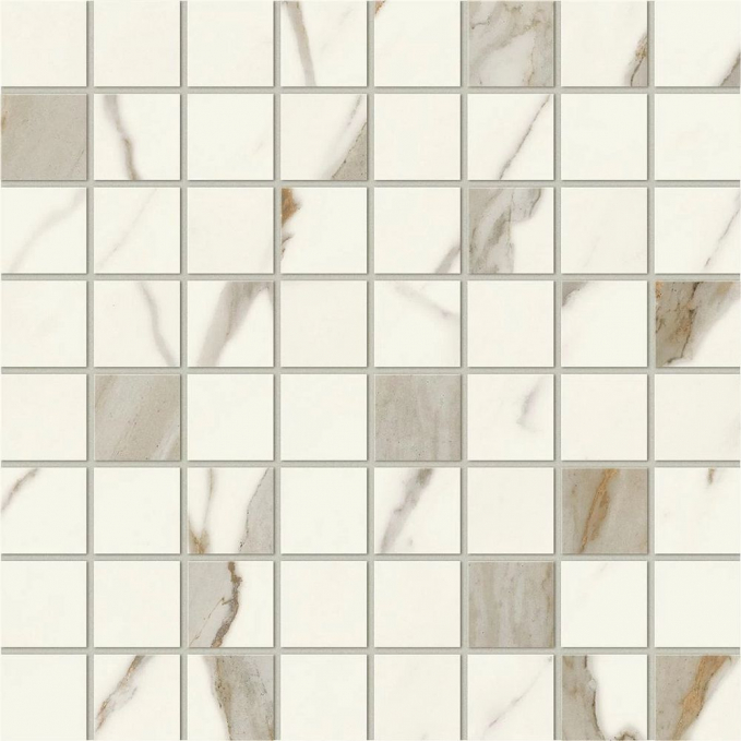 Мозаика Atlas Concorde Italy Marvel X Calacatta Sublime Mosaico Matt 30x30, AF9C