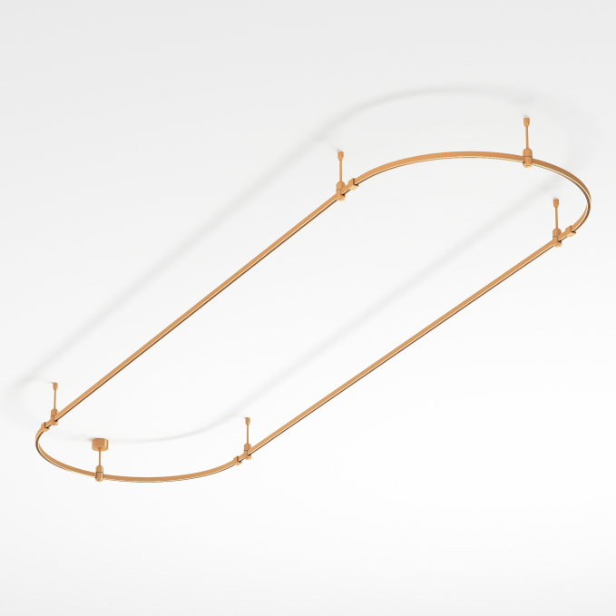 Основание ART-APRIORI-OVAL-ROD-200-3000x1000 (GD), Arlight, 048502, изображение 1 Основание ART-APRIORI-OVAL-ROD-200-3000x1000 (GD), Arlight, 048502, изображение 1