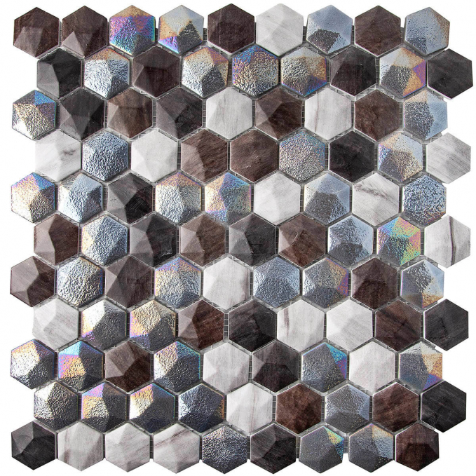 Мозаика Vidrepur Hexagon Forest Mix 30.7x31.7 Мозаика Vidrepur Hexagon Forest Mix 30.7x31.7
