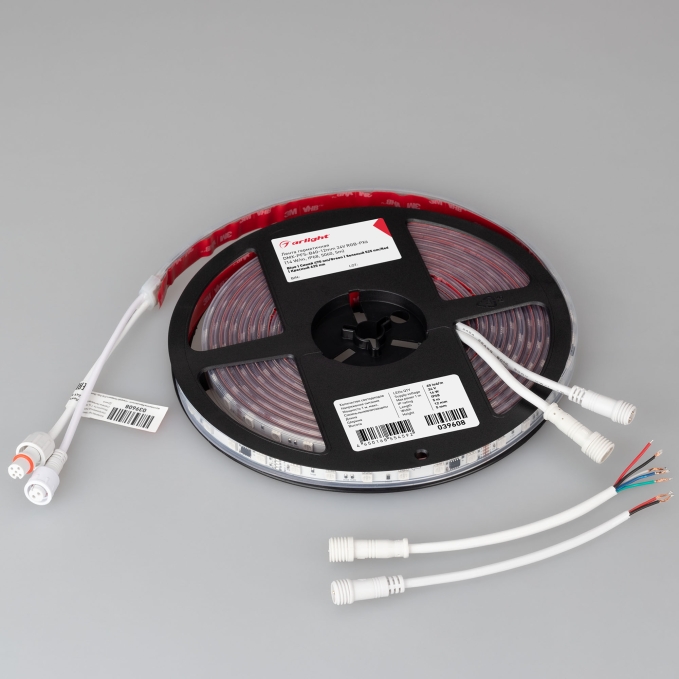 Светодиодная лента герметичная DMX-PFS-B60-12mm 24V RGB-PX6 (14 W/m, IP68, 5060, 5m), Arlight, 039608, изображение 5 Светодиодная лента герметичная DMX-PFS-B60-12mm 24V RGB-PX6 (14 W/m, IP68, 5060, 5m), Arlight, 039608, изображение 5