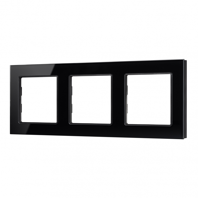 Рамка стеклянная FRM-GLARE-GS-3-BK, Arlight, 043800, изображение 1 Рамка стеклянная FRM-GLARE-GS-3-BK, Arlight, 043800, изображение 1