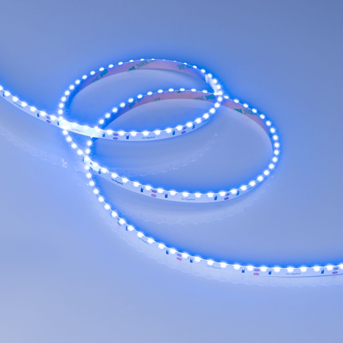 Светодиодная лента RS-S120-8mm 24V Blue (9.6 W/m, IP20, 3014, 5m), Arlight, 037153, изображение 4 Светодиодная лента RS-S120-8mm 24V Blue (9.6 W/m, IP20, 3014, 5m), Arlight, 037153, изображение 4