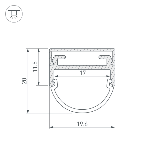 Профиль ARH-WIDE-B-H20-2000 ANOD, Arlight, 016188, изображение 6 Профиль ARH-WIDE-B-H20-2000 ANOD, Arlight, 016188, изображение 6