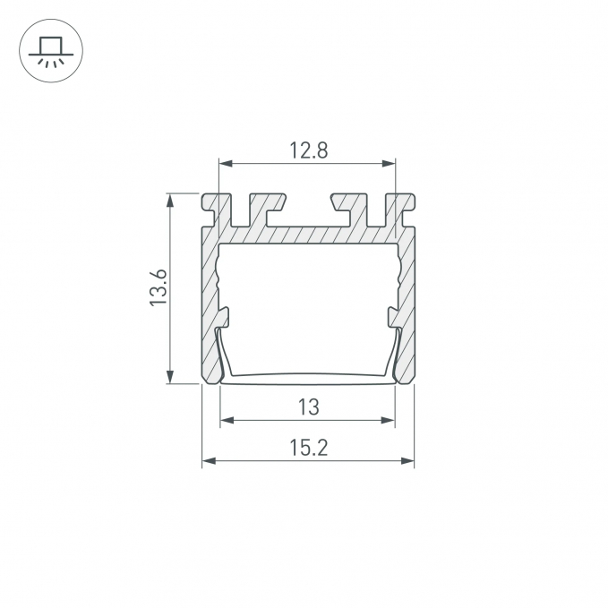 Профиль PDS-D-2000 ANOD, Arlight, 026517, изображение 3 Профиль PDS-D-2000 ANOD, Arlight, 026517, изображение 3