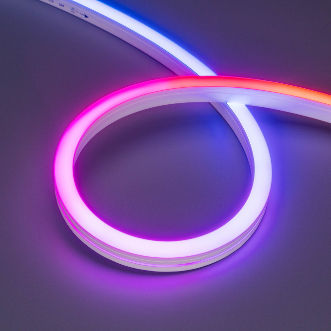 Светодиодная лента герметичная SPI MOONLIGHT-SIDE-B84-12x17mm 24V RGB-PX7 (18 W/m, IP67, 5m, wire x2), Arlight, 041014, изображение 3