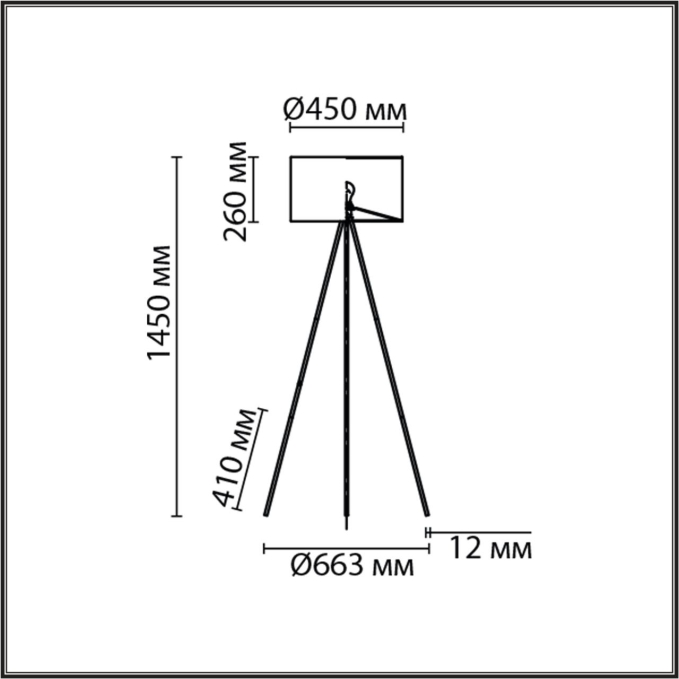Торшер E27 1*60W 220V AVIOLA NEOCLASSI LN26 466 LUMION 8075/1F, схема товара