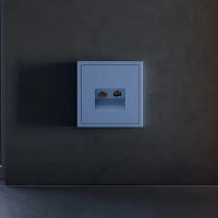 Накладка для розетки TV+RJ45 кат. 6, S70 (деним), Voltum, VLS002715