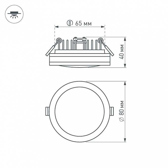 Светодиодная панель LTD-85SOL-5W Day White, Arlight, 017989, изображение 3 Светодиодная панель LTD-85SOL-5W Day White, Arlight, 017989, изображение 3