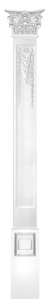 Комплект Decomaster DK-82260-SET1: пилястра DK-82260, капитель DK-82251, основание DK-82252
