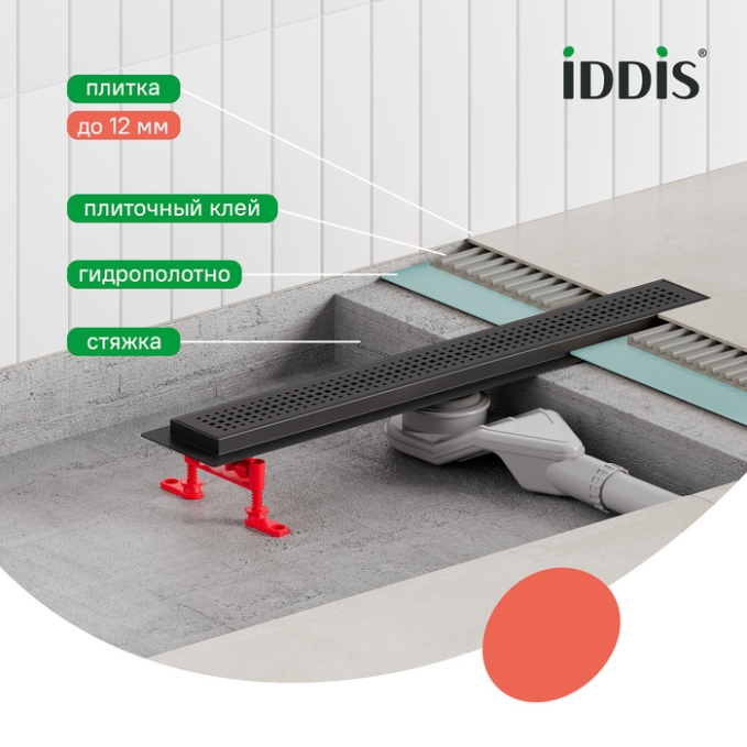 Лоток душевой Iddis Perfex 975B7BL20DZ