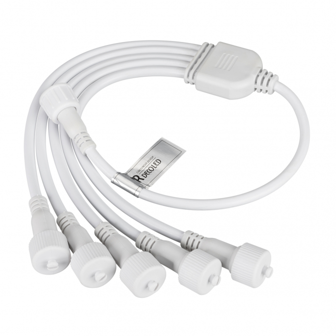 Коннектор питания ARD-CLASSIC-SYNC-RGB White (230V, 5 ports), Arlight, 031805, изображение 1