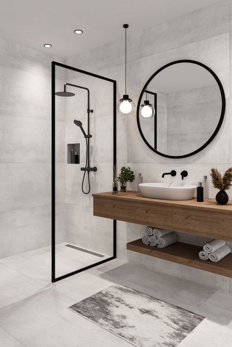 Керамогранит Staro Slim Loft Concrete Bianco Matt 60x120 Керамогранит Staro Slim Loft Concrete Bianco Matt 60x120